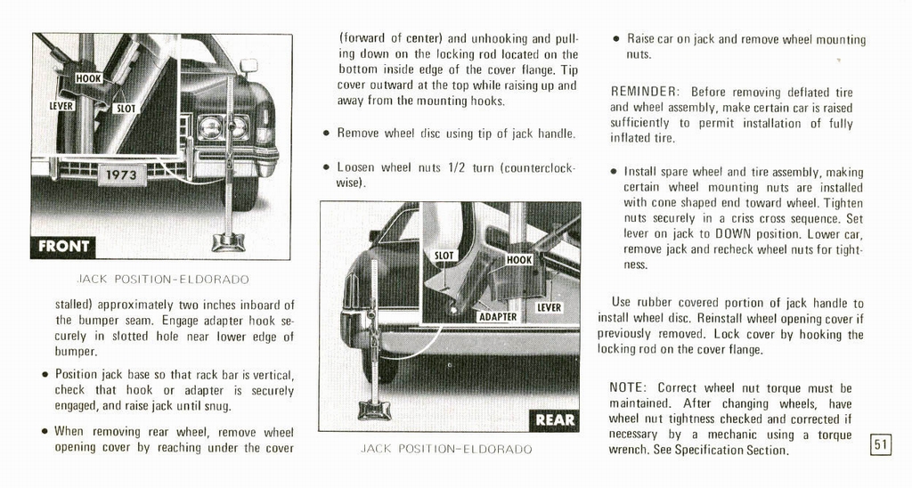 1973 Cadillac Owners Manual Page 34